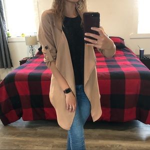 Cream-beige overcoat